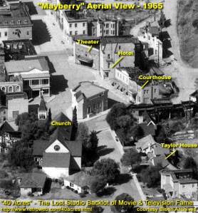 Mayberry, arial shot 1965
